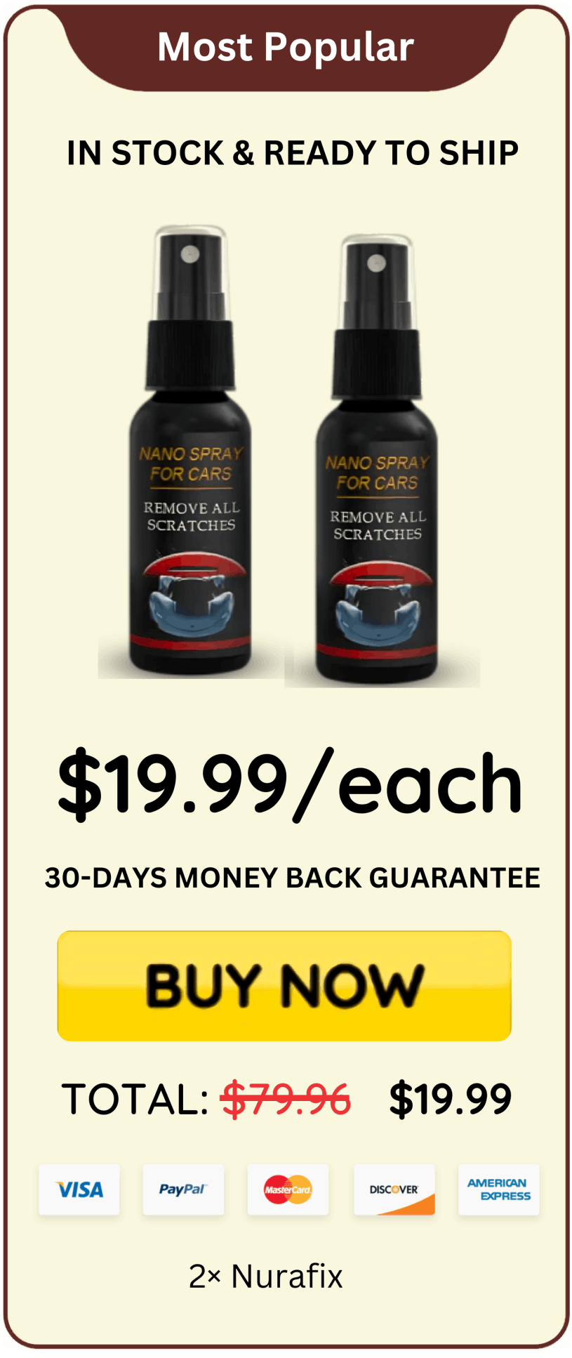 Nurafix offer price